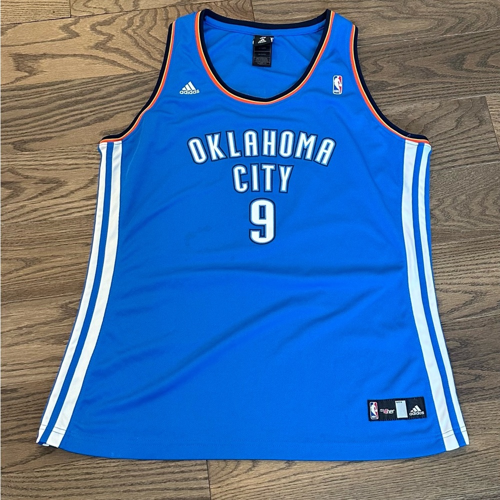 Adidas Women’s OKC Thunder Serge Ibaka Jersey #9 Blue Size 2XL